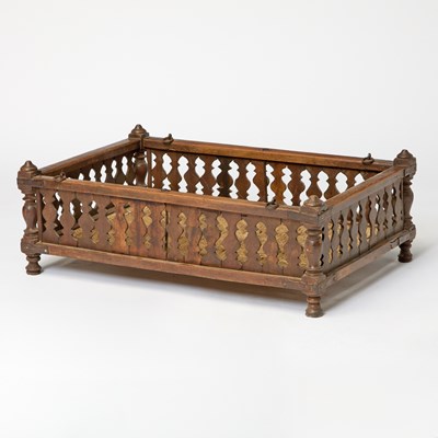 Lot 97 - Indian Stained Wood and Iron Jhoola Swing