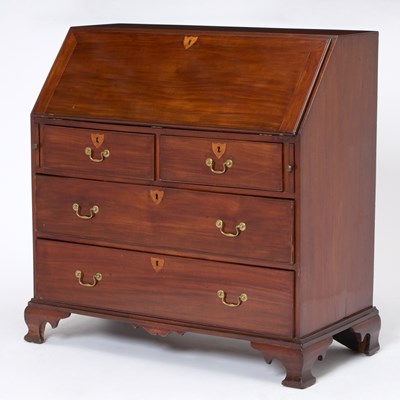 Lot 138 - George III Mahogany Slant Top Desk