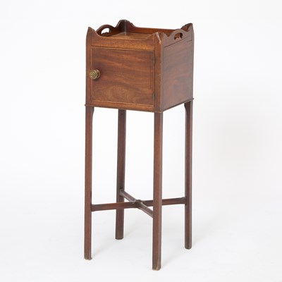 Lot 129 - George III Mahogany Square Shaped Side Cabinet