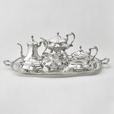 Lot 1153 - Gorham Sterling Silver Tea and Coffee Service