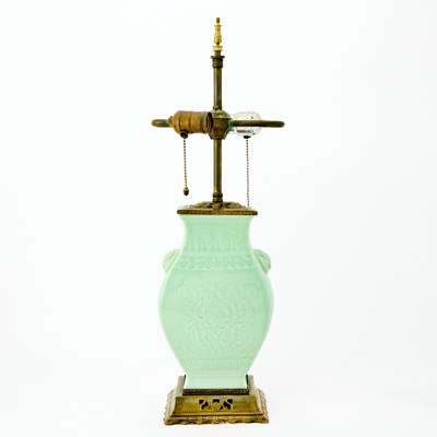 Lot 500 - A Chinese Celadon Glazed Porcelain Vase