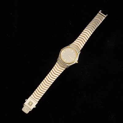 Lot 373 - Ebel Stainless Steel and Gold 'Sport Classique' Wristwatch