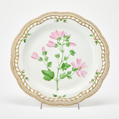 Lot 127 - Royal Copenhagen 'Flora Danica' Pattern Reticulated Porcelain Charger