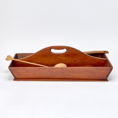Lot 397 - Mahogany Cutlery Tray