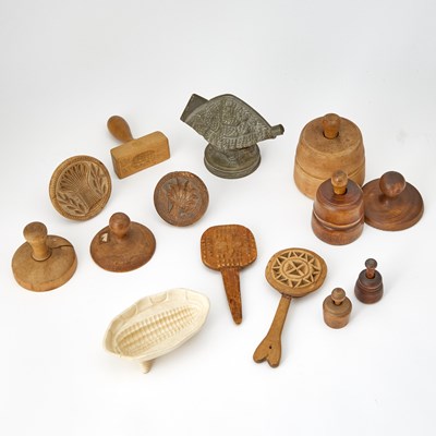 Lot 202 - Group of Kitchen Butter Molds and Stamps