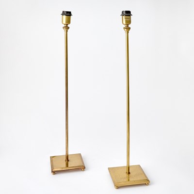 Lot 172 - Pair of Modern Brass Table Lamps