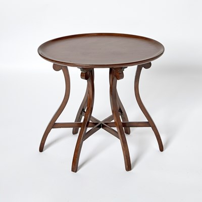 Lot 241 - Jugendstil Style Mahogany Eight Leg Occasional Table