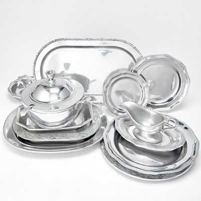 Lot 399 - Group of Wilton Pewter Table Articles