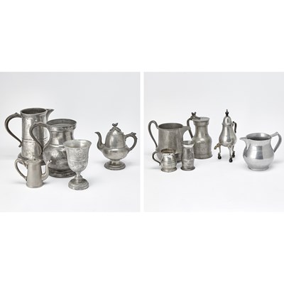 Lot 400 - Group of Pewter Drinking Vessels
