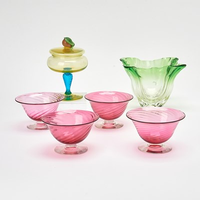 Lot 207 - Group of Carder Steuben Blown Glass Table Articles