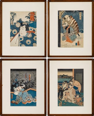 Lot 174 - A Group of Japanese Ukiyo-e Woodblock Prints