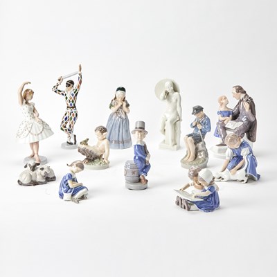 Lot 99 - Group of Danish Porcelain Figures