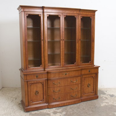 Lot 394 - Fruitwood Bookcase Cabinet