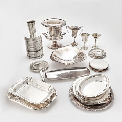 Lot 79 - Group of Silver and Silver Plated Oak Brook Polo Club Trophies