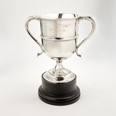 Lot 81 - George V Sterling Silver Polo Trophy Cup