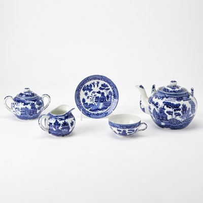 Lot 145 - Japanese Blue and White Porcelain Tea Service