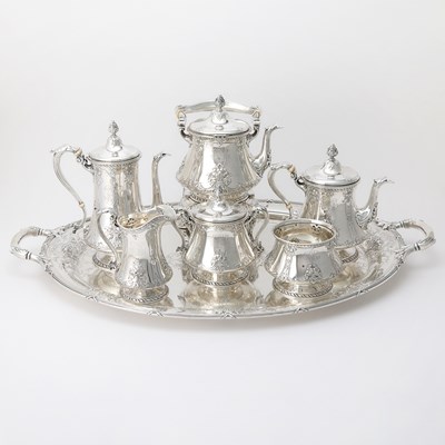 Lot 1150 - Gorham Sterling Silver Tea and Coffee Service