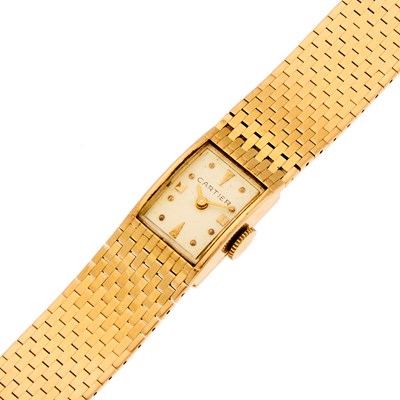 Lot 2281 - Cartier Gold Wristwatch