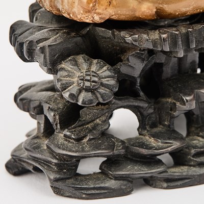 Lot 61 - A Chinese Soapstone Carving of a Recumbent Mythical Beast