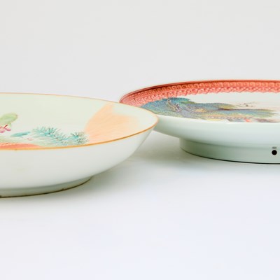 Lot 96 - Two Chinese Enameled Porcelain Dishes