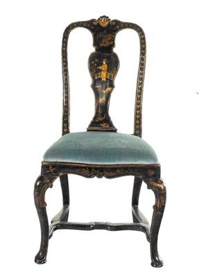 Lot 159 - Continental Baroque Style Chinoiserie Painted Side Chair