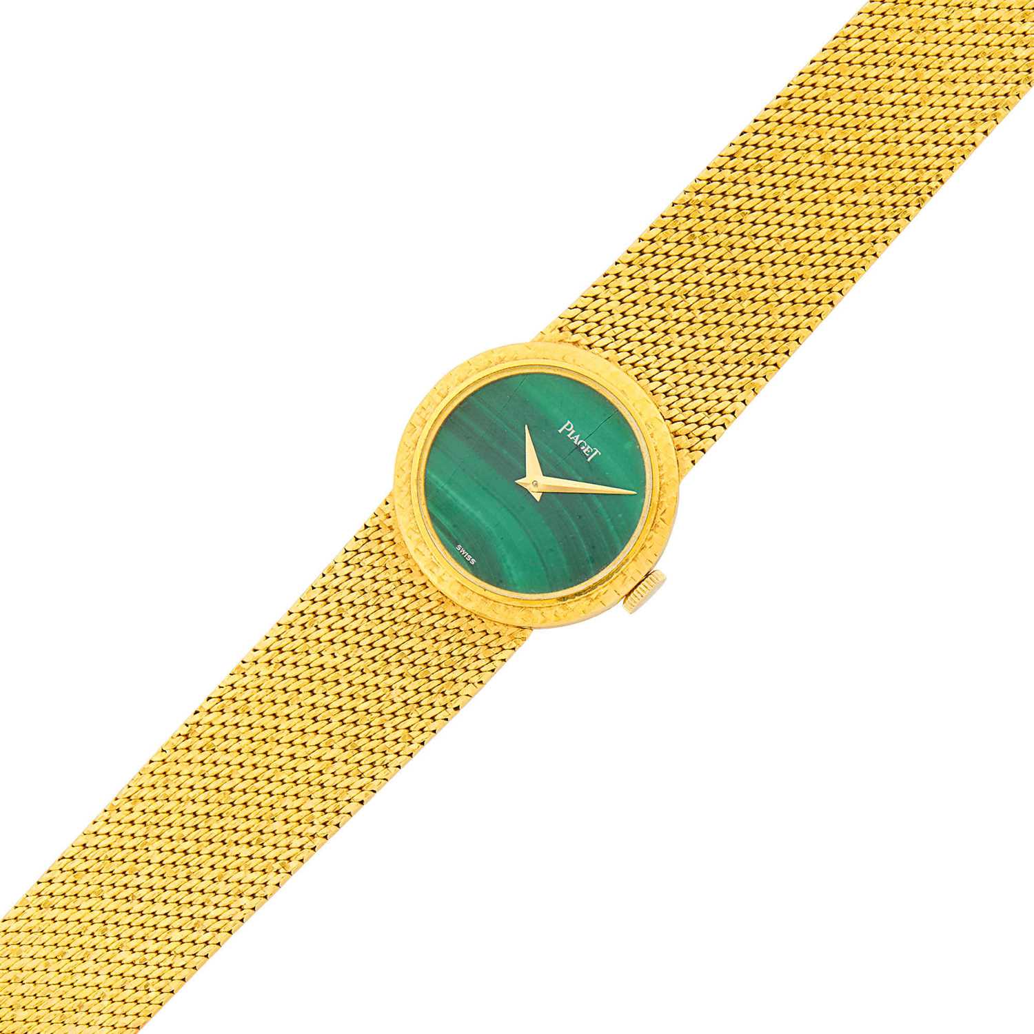 Lot 118 - Piaget Gold and Malachite Wristwatch