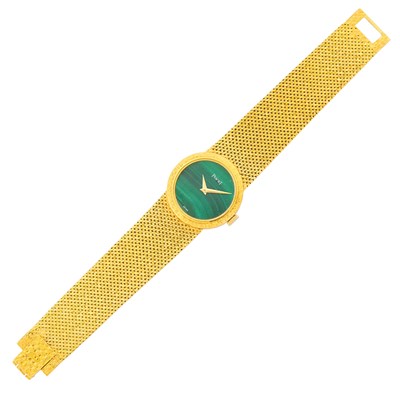 Lot 118 - Piaget Gold and Malachite Wristwatch