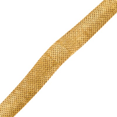 Lot 1054 - Gold Bracelet-Watch