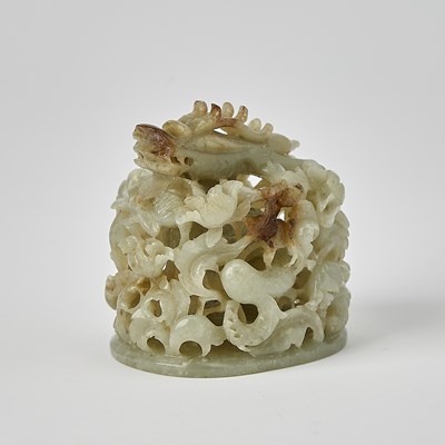 Lot 54 - A Chinese Celadon Jade Finial
