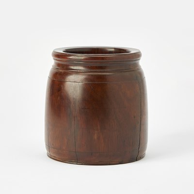 Lot 136 - A Chinese Carved Hualimu Wood Brush Pot
