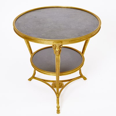 Lot 189 - Louis XVI Style Gilt Bronze and Granite Gueridon