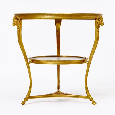 Lot 189 - Louis XVI Style Gilt Bronze and Granite Gueridon