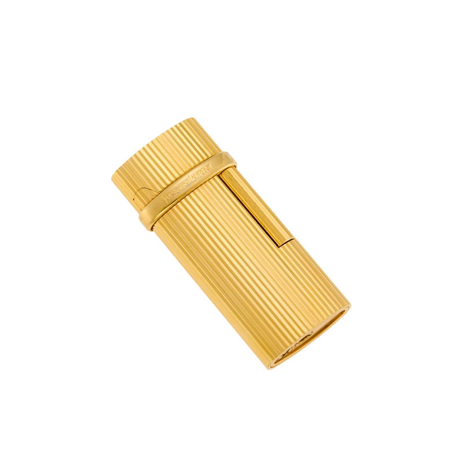 Lot 1286 - Yves Saint Laurent Gold Plated Lighter