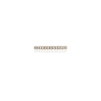 Lot 1170 - White Gold and Diamond Band Ring