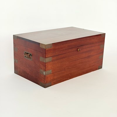 Lot 1071 - Brass Bound Benson & Hedges Mahogany Humidor