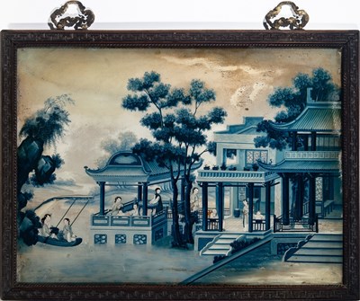 Lot 126 - A Chinese Reverse Glass Painting