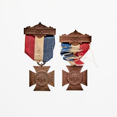 Lot 90 - United States. Pair of 1883-dated (c. 1886) Grand Army of the Republic Women's Relief Corps Medals. Mint State.