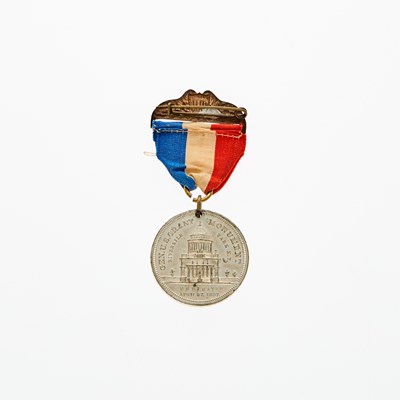 Lot 96 - United States. c. 1897 U.S. Grant Memorial Medal. White Metal. 32mm. Mint State.