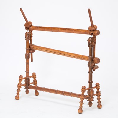 Lot 80 - Provincial Fruitwood Weaving Loom Stand