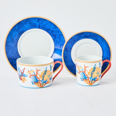 Lot 185 - Haviland Limoges Porcelain "Océane" Pattern Partial Dinner Service