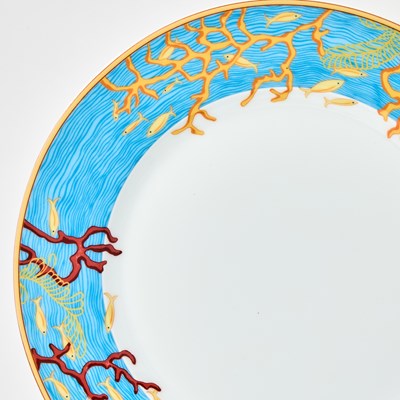 Lot 185 - Haviland Limoges Porcelain "Océane" Pattern Partial Dinner Service