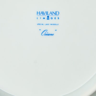 Lot 185 - Haviland Limoges Porcelain "Océane" Pattern Partial Dinner Service