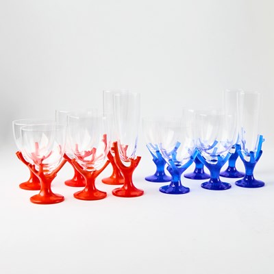 Lot 186 - Elizabeth Garouste and Mattia Bonetti for Daum Blown Glass and Pâte-de-Verre Drinking Service