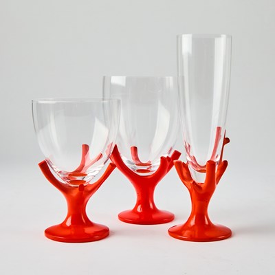 Lot 186 - Elizabeth Garouste and Mattia Bonetti for Daum Blown Glass and Pâte-de-Verre Drinking Service