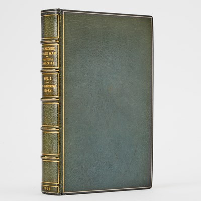 Lot A signed first edition of the first volume of Churchill's The Gathering Storm