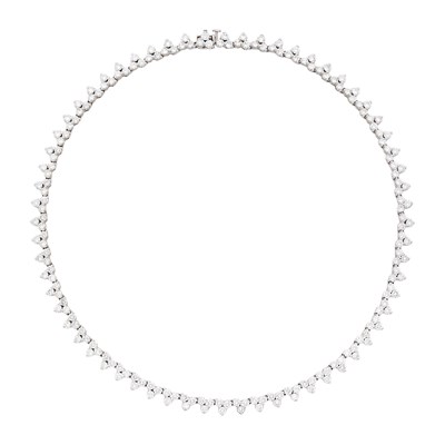 Lot 104 - Platinum and Diamond Necklace