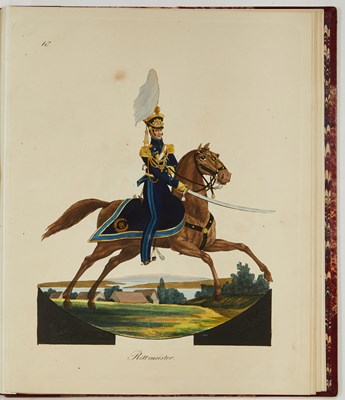 Lot 123 - Rare quarto work on the military costume of Hamburg
