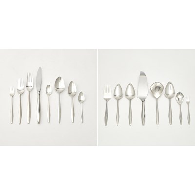 Lot 327 - Extensive Reed & Barton Sterling Silver "Diamond" Pattern Flatware Service