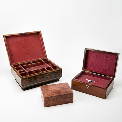Lot 113 - Three English Wooden Boxes