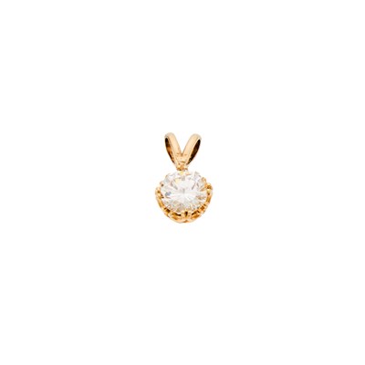 Lot 2124 - White Gold and Diamond Pendant